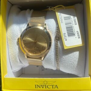Invicta Luxery Gold Watch
